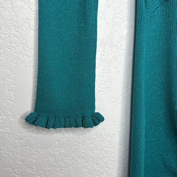 NWT For Love & Lemons Loreli Midi Dress Electric Blue Large Revolve - Picture 6 of 16